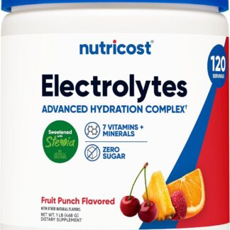 Nutricost Electrolyte Complex Powder 468gr 120 Servings Fruit Punch