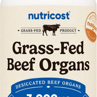 Nutricost Grass Fed Beef Organs 3000mg 180 Caps