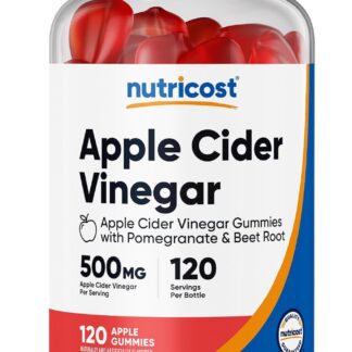 Nutricost Apple Cider Vinegar 500mg 120 Gummies 120 Ser