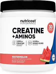 Nutricost Creatine and Aminos 378gr Watermelon 30 Ser