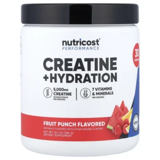 Nutricost Creatine Monohydrate and Hydration 287gr Fruit Punch 30 Servings