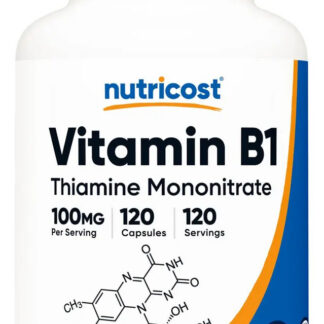 Nutricost TTFD Thiamine (Vitamin B1) 100mg 120 Caps 120 Ser
