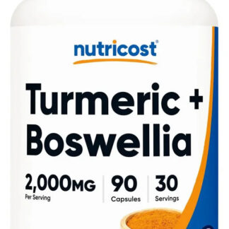Nutricost Turmeric + Boswellia (2000mg) 90 Cap, 30 Ser