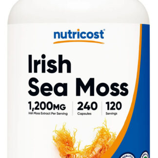 Nutricost Irish Sea Moss Extract Capsules 1200mg  240 Caps 120 Ser