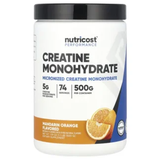 Nutricost Micronized Creatine Monohydrate Mandarin Orange 500g 74 Ser
